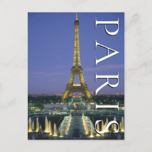Eiffel Tower   Paris, France   Happy Birthday Postcard