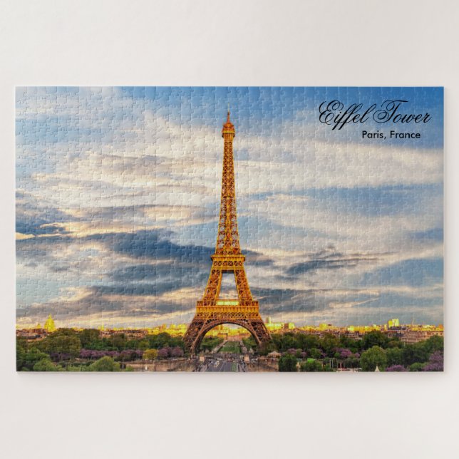 Eiffel Tower Paris France Jigsaw Puzzle (Horizontal)