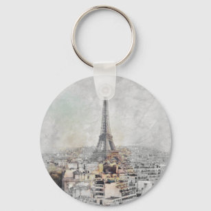 Eiffel Tower. Paris, France  Key Ring