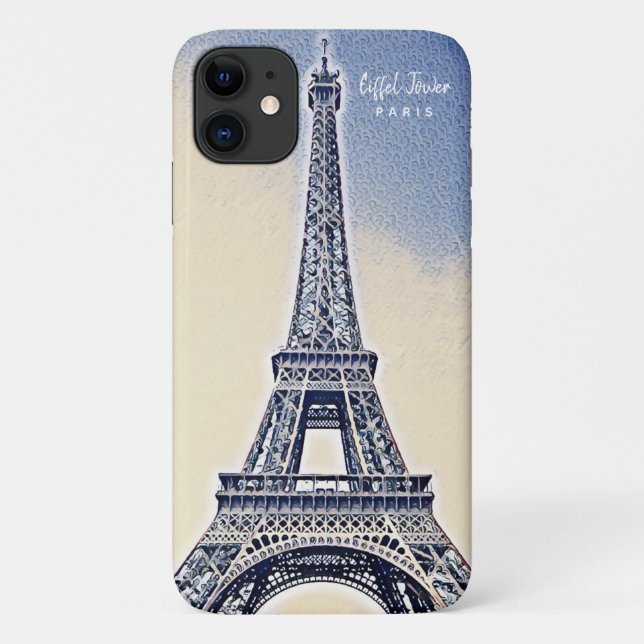 Eiffel Tower Paris France Landmark Case-Mate iPhone Case (Back)