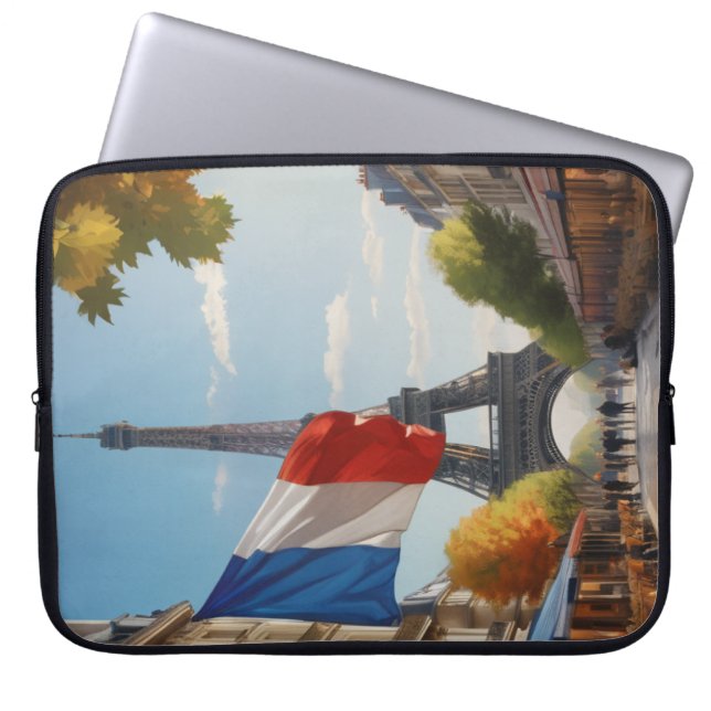 Eiffel tower - Paris - France Laptop Sleeve (Front)