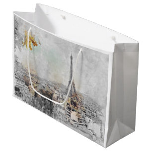 Eiffel Tower Paris France Large Gift Bag   Paris 