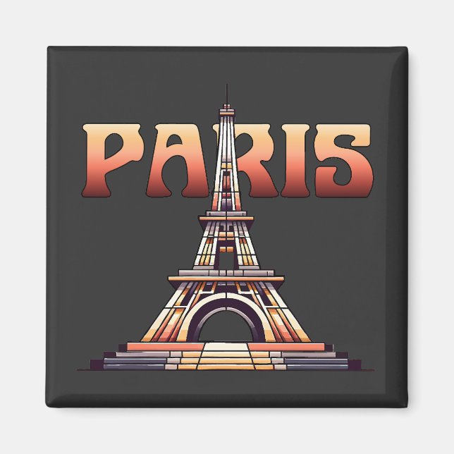Eiffel Tower Paris France Magnet (Front)