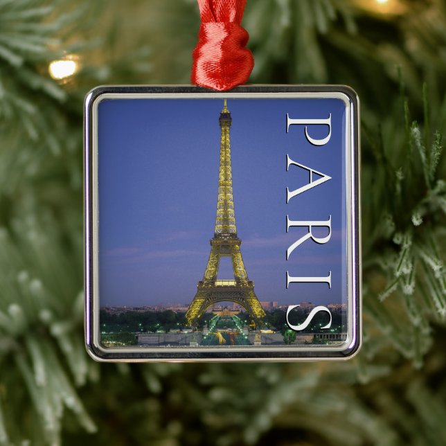 Eiffel Tower | Paris, France Metal Ornament (Tree)