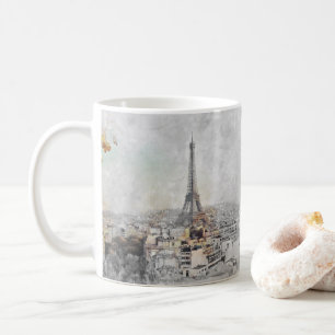 Eiffel Tower Paris France Mug   Romantic French 