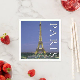 Eiffel Tower Paris, France Napkin