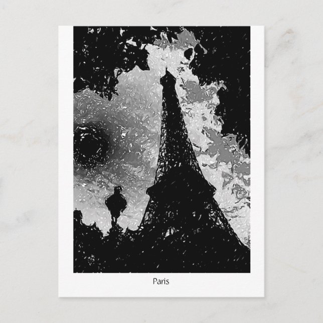Eiffel Tower. Paris, France Postcard (Front)