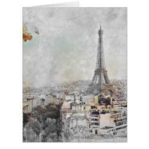 Eiffel Tower. Paris, France Postcard