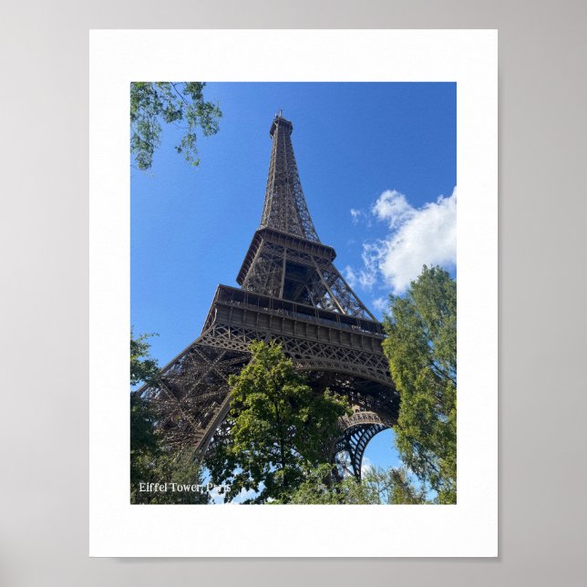 Eiffel Tower, Paris, France Poster (Front)