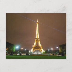 Eiffel Tower Paris France - Springtime Vacation Postcard