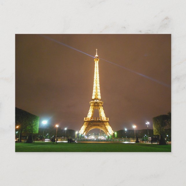 Eiffel Tower Paris France - Springtime Vacation Postcard (Front)