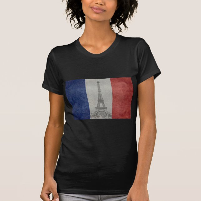 Eiffel tower, Paris France T-Shirt (Front)