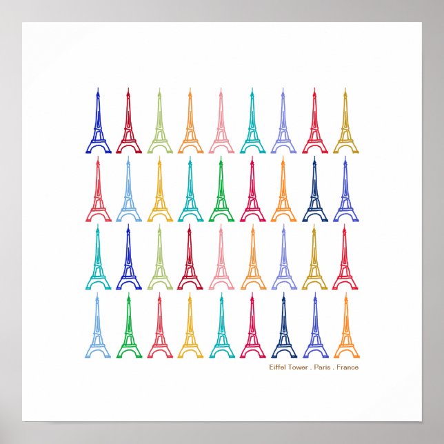 Eiffel tower Paris France wall décor Poster (Front)