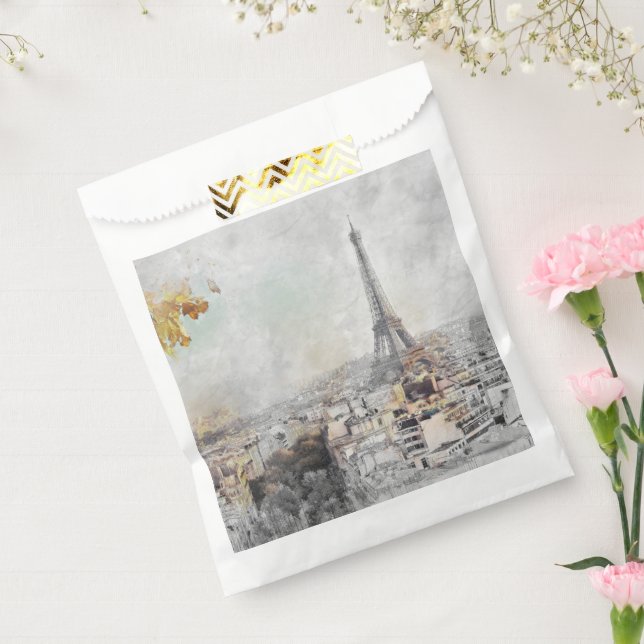 Eiffel Tower Paris France Wedding Party Gift Favour Bag (Sealed)