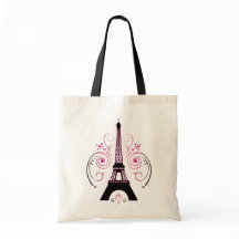 Eiffel Tower Paris Graphic Design Tote