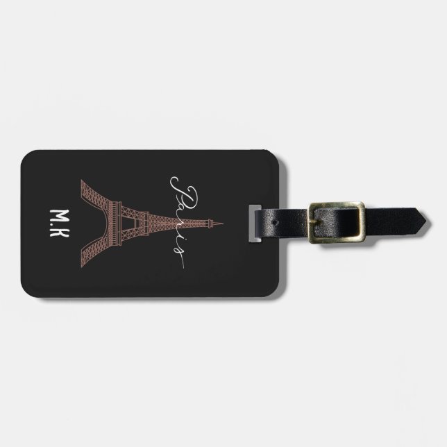 Eiffel Tower, Paris' Iconic Landmark Luggage Tag (Front Horizontal)