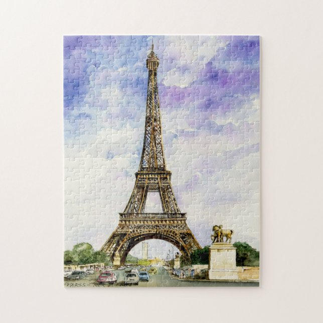Eiffel Tower Paris. Jigsaw Puzzle (Vertical)