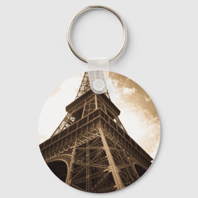 Eiffel tower Paris Key Ring (Front)
