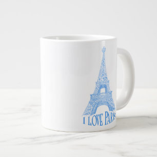 Eiffel tower.Paris Large Coffee Mug