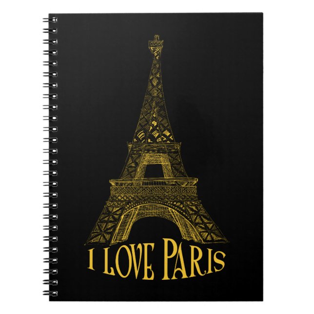 Eiffel tower.Paris Notebook (Front)
