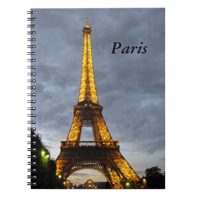 Eiffel Tower Paris Notebook (Front)