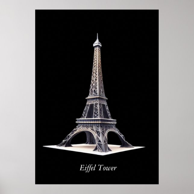 Eiffel Tower Paris Poster (Front)
