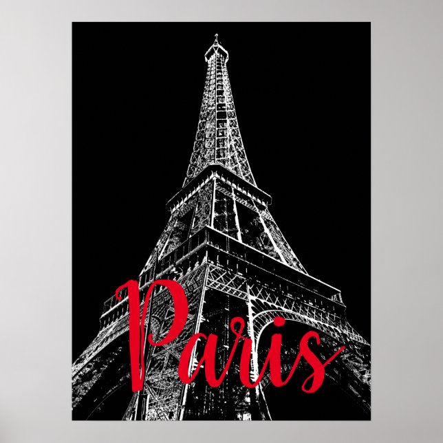 Eiffel Tower Paris Poster (Front)
