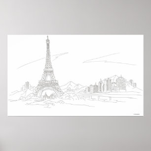 Eiffel Tower, Paris Poster