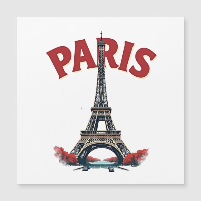 Eiffel Tower, Paris, retro (Front)