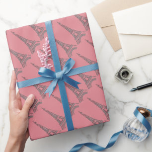 Eiffel Tower Paris Theme Party Wrapping Paper