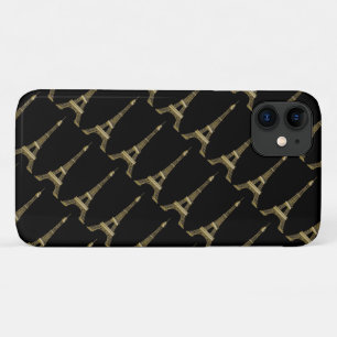 Eiffel Tower Paris Themed Black iPhone 11 Case