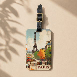 Eiffel Tower Paris Vacation Essential Luggage Tag