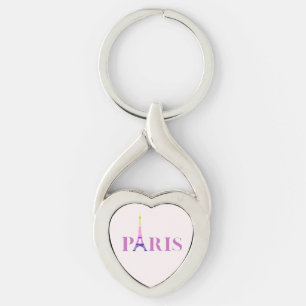 Eiffel Tower-Paris-Vibrant and Colourful- Key Ring