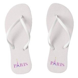 Eiffel Tower-Paris-Vibrant and Colourful- Thongs