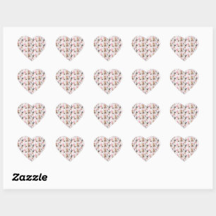 Eiffel Tower Parisian Girl Paris Flower Pink Heart Sticker