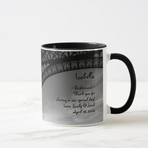 Eiffel Tower Personalised Bridesmaid Mug