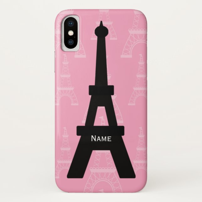 Eiffel Tower Personalised iPhone 4 Casemate Case (Back)