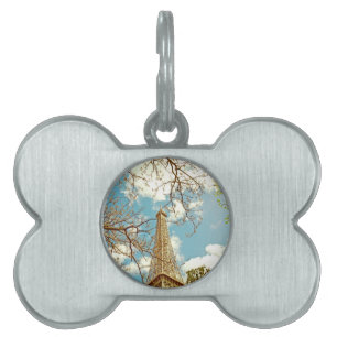 Eiffel tower pet ID tag