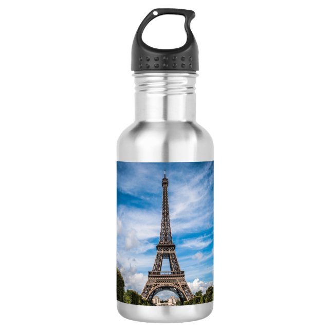 Eiffel tower photo 532 ml water bottle (Front)