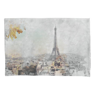 Eiffel Tower Pillowcase – Paris France Decorative 