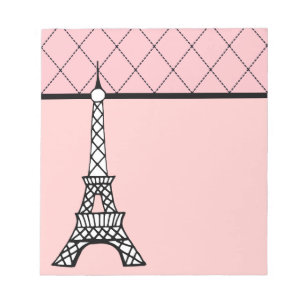 Eiffel Tower Pink Paris Notepad Gift