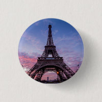 Eiffel Tower Pink Purple Sky