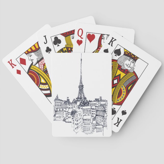 Eiffel Tower Playing Cards (Back)