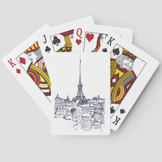 Eiffel Tower Playing Cards (Back)