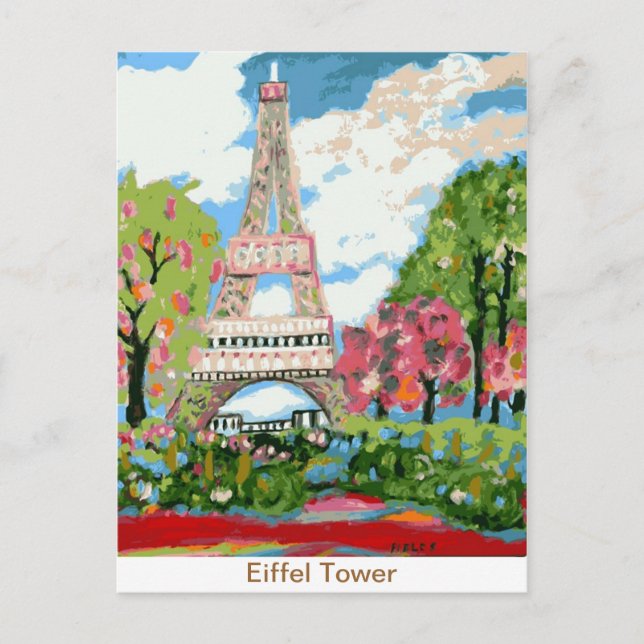 Eiffel Tower Postcard (Front)