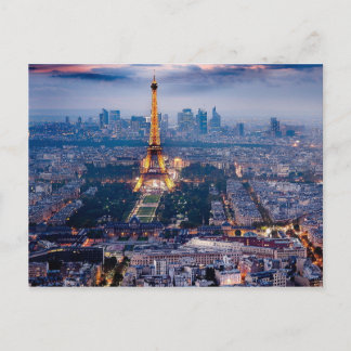 Eiffel tower postcard