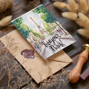  Eiffel Tower Postcard