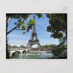 eiffel tower postcard