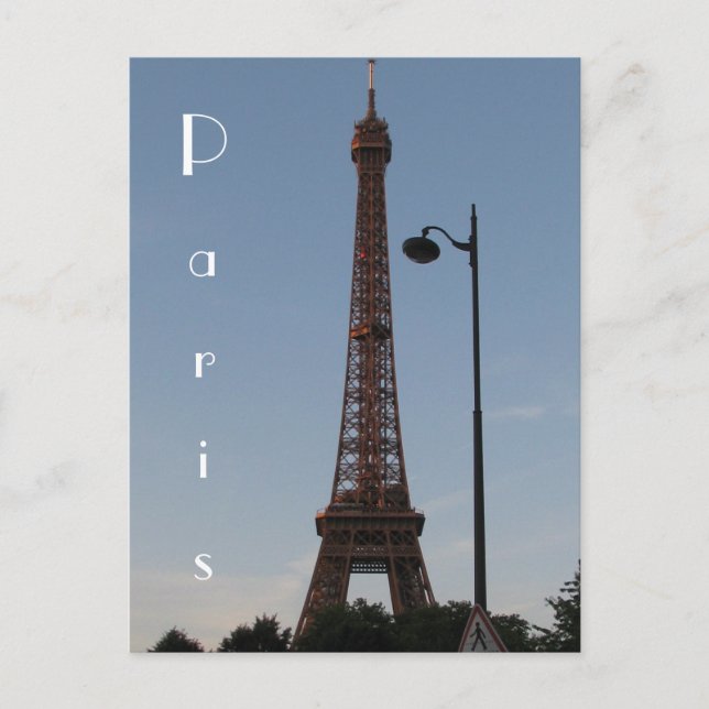 Eiffel Tower Postcard (Front)