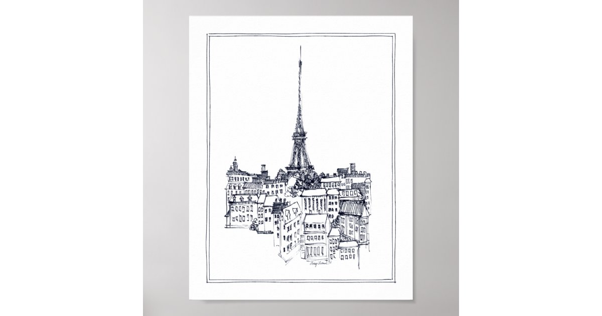 Eiffel Tower Poster Zazzle